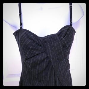 D&G by Dolce & Gabbana Gray Pinstripe Dress 40 4